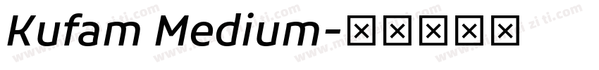Kufam Medium字体转换
